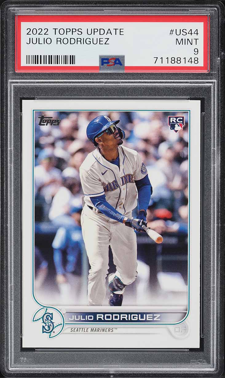 2022 Topps Update Julio Rodriguez ROOKIE #US44 PSA 9 MINT