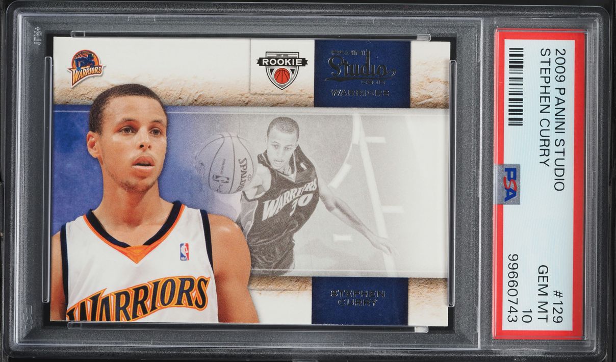 2009 Panini Studio Stephen Curry ROOKIE #129 PSA 10 GEM MINT - Main Image