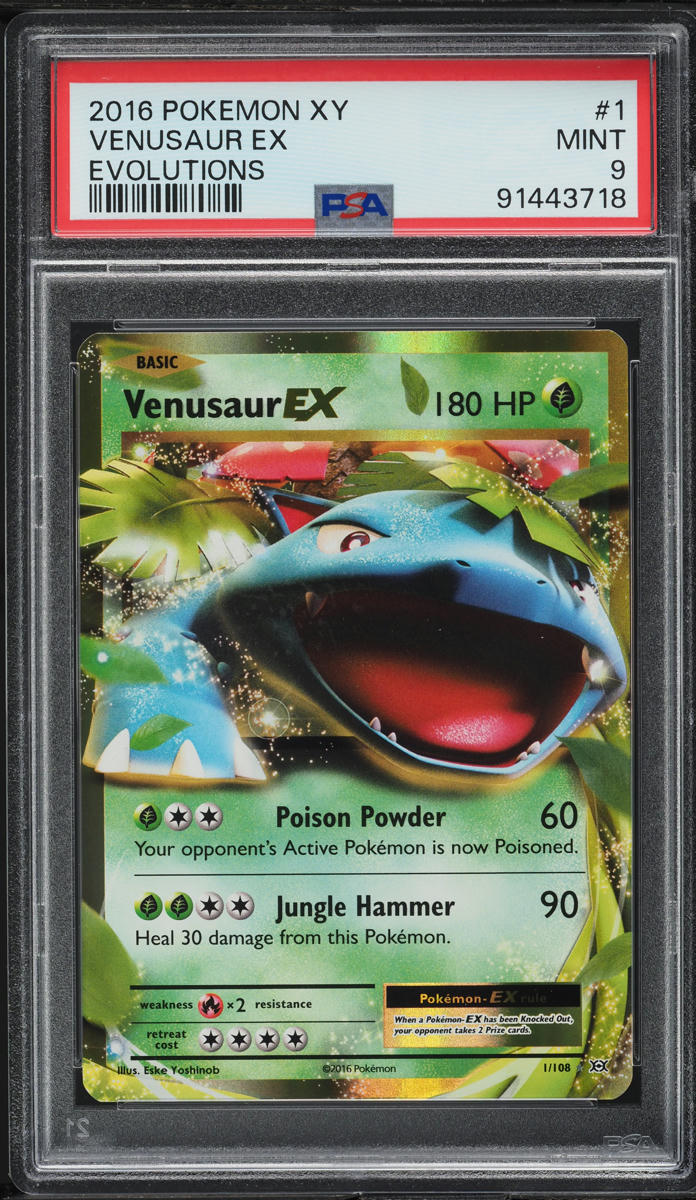 2016 Pokemon XY Evolutions Venusaur EX #1 PSA 9 MINT