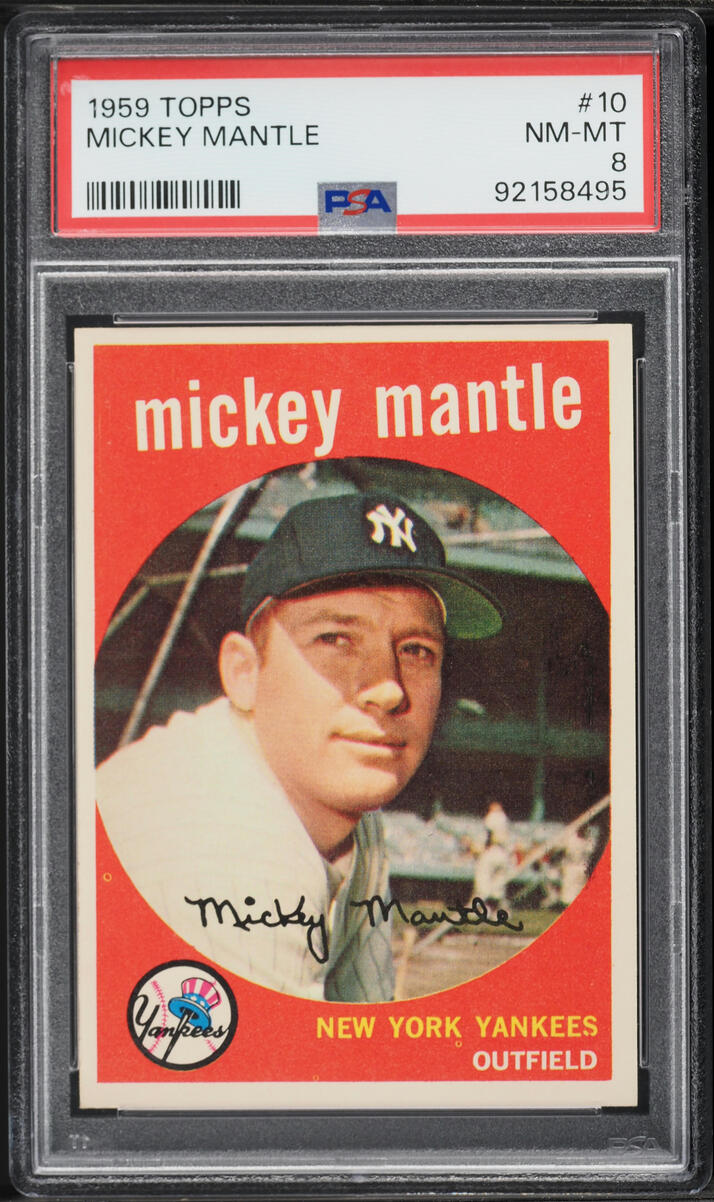 1959 Topps Mickey Mantle #10 PSA 8 NM-MT