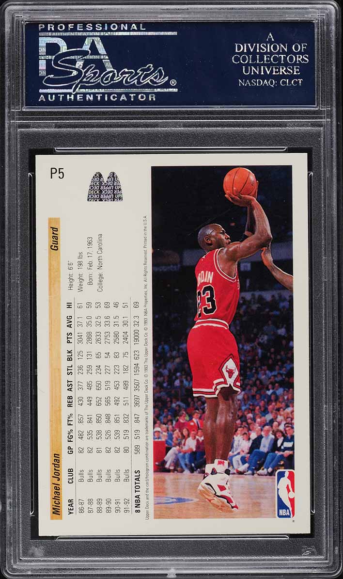 1992 Upper Deck McDonald's Michael Jordan #P5 PSA 10 GEM MINT
