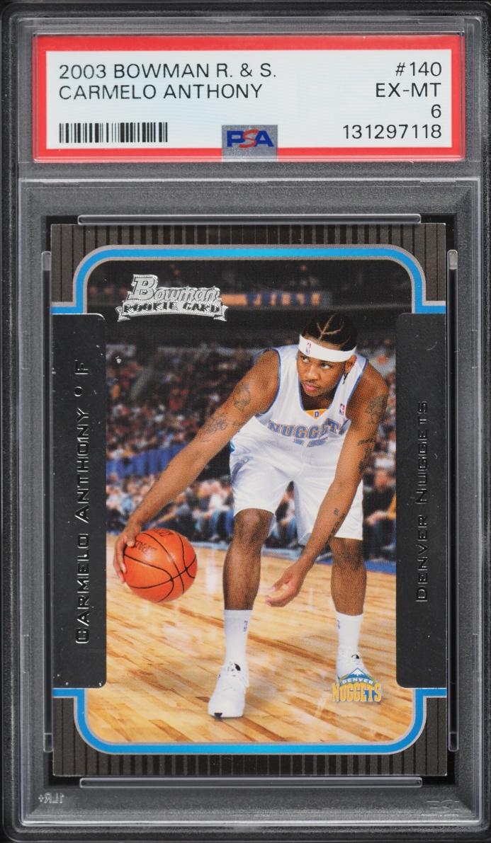 2003 Bowman Rookies & Stars Carmelo Anthony ROOKIE #140 PSA 6 EXMT