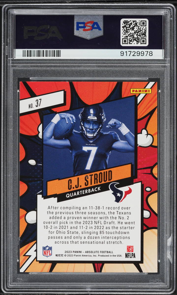 2023 Absolute Explosive C.J. Stroud ROOKIE #37 PSA 10 GEM MINT