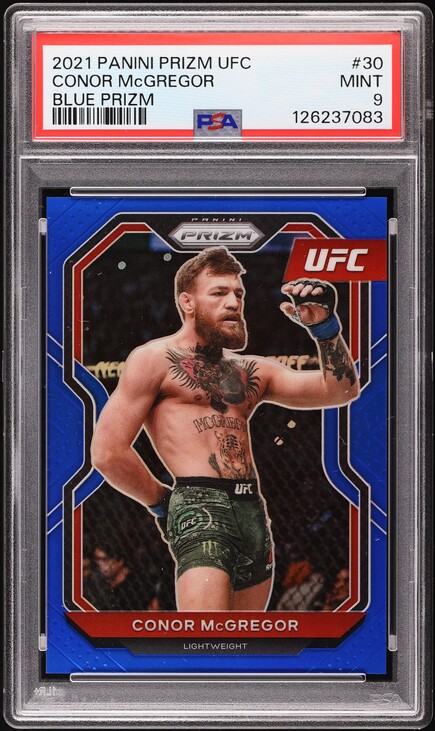 2022 Donruss Optic UFC Blue Conor McGregor /99 #75 CGC 9 MINT on