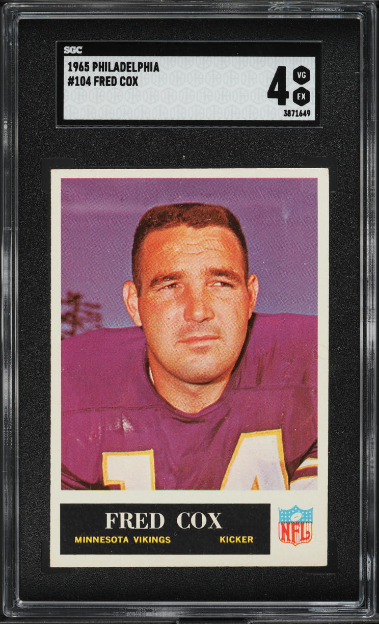1965 Philadelphia Fred Cox #104 SGC 4 VGEX