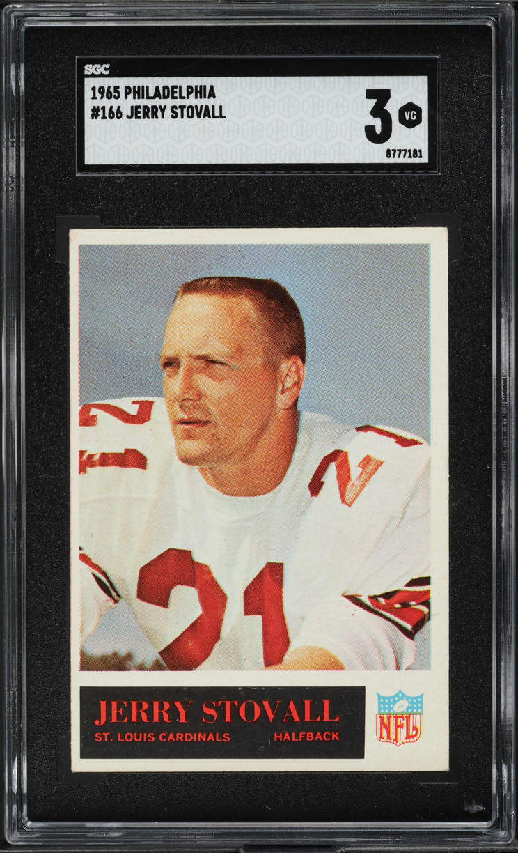 1965 Philadelphia Jerry Stovall #166 SGC 3 VG