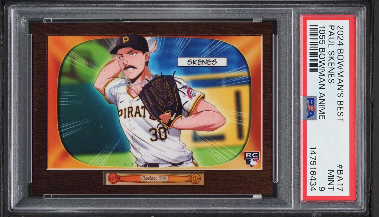 2024 Bowman's Best '55 Anime Paul Skenes ROOKIE #BA-17 PSA 9 MINT