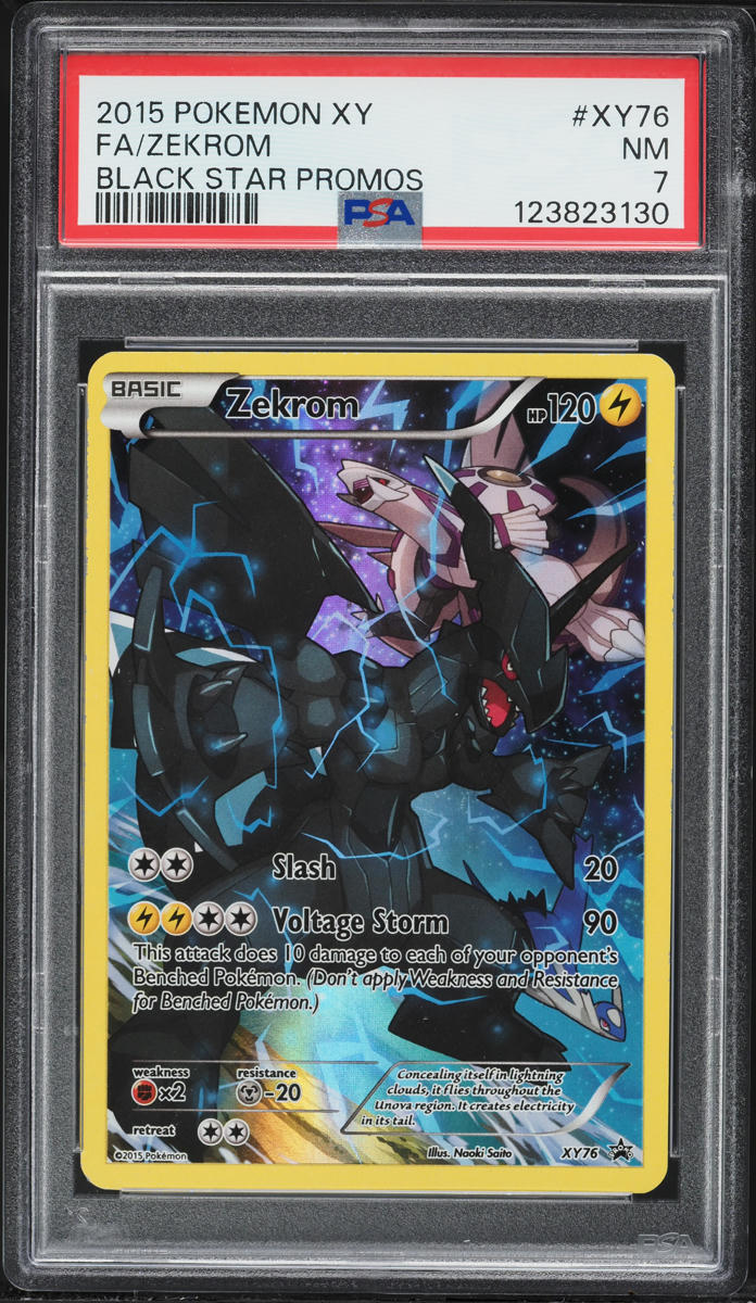 2015 Pokemon XY Black Star Promo Full Art Zekrom #XY76 PSA 7 NRMT