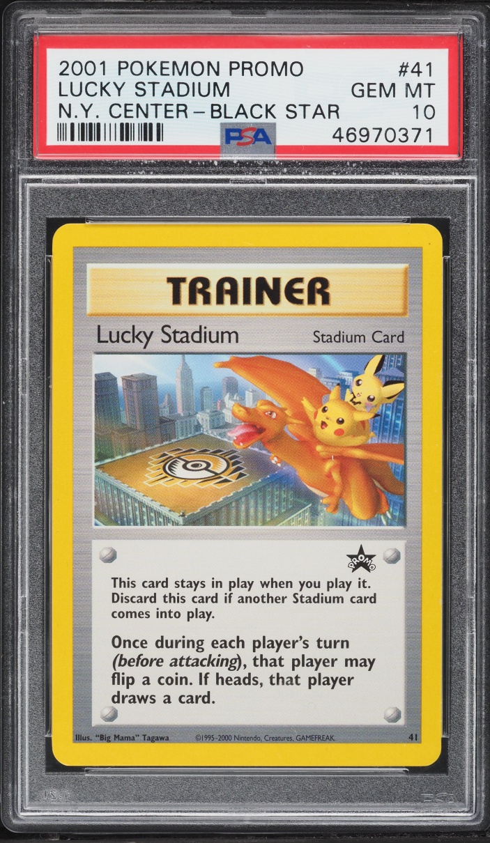 2001 Pokemon Black Star Promo New York Center Lucky Stadium #41 PSA 10 GEM MINT