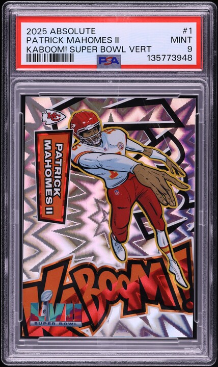 2025 Absolute Kaboom! Super Bowl Vertical Patrick Mahomes II #1