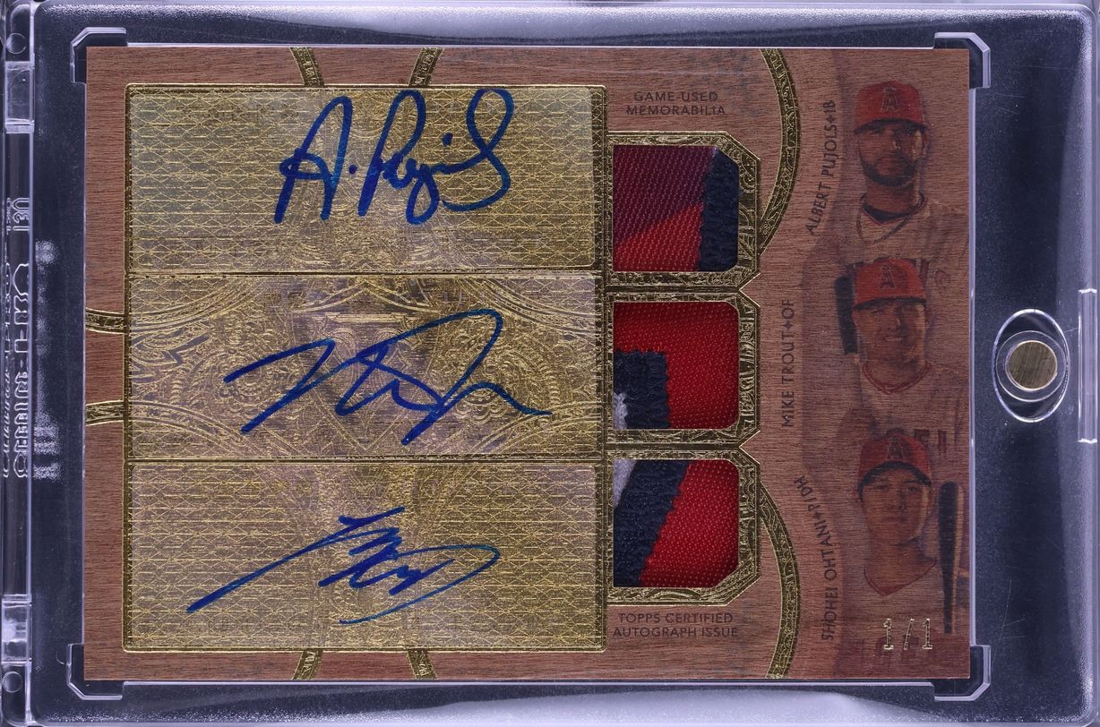2018 Topps Triple Threads Pujols Trout Shohei Ohtani RC PATCH AUTO