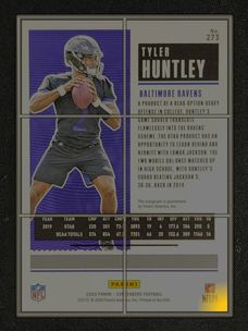 2020 Panini Contenders Tyler Huntley ROOKIE AUTO #273 MBA AUTH