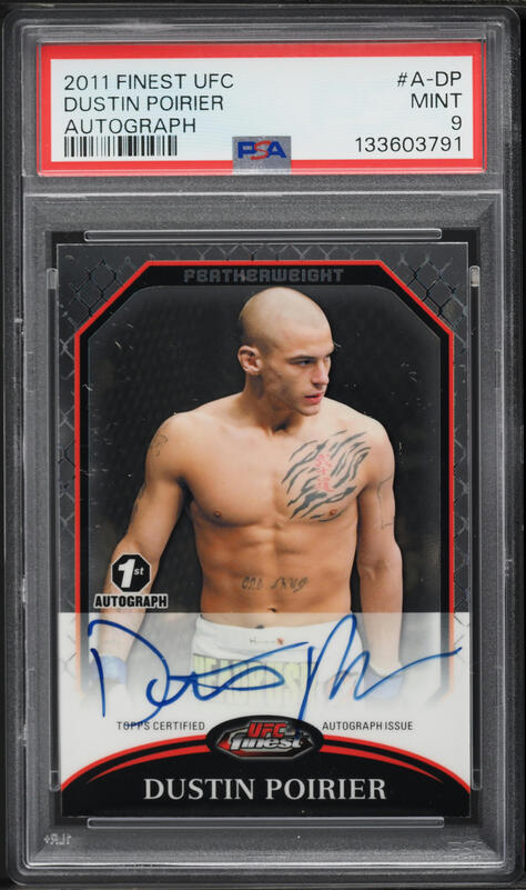 Carte à Collectionner UFC Topps Chrome 2025 Dustin Poirier Autographe Violet /10 - Octagon Autographs