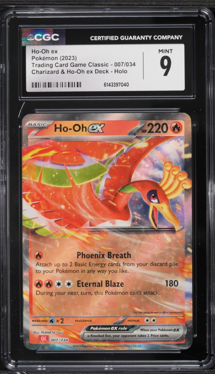 2023 Pokemon TCG Classic Collection Holo Ho-Oh EX #7 CGC 9 MINT