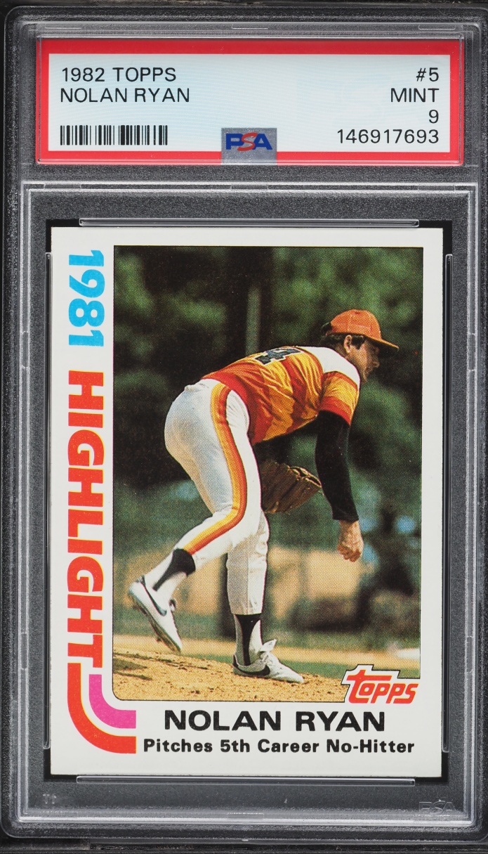 1982 Topps Nolan Ryan #5 PSA 9 MINT