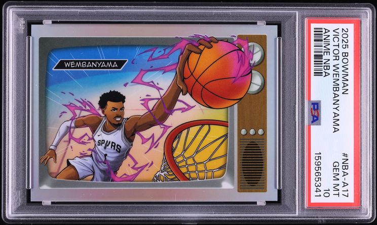 2025 Bowman Chrome Anime NBA Victor Wembanyama #NBA-A17 PSA 10 GEM MINT
