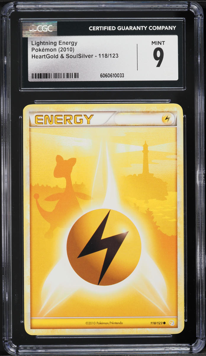 2010 Pokemon HeartGold & SoulSilver Lightning Energy #118 CGC 9 MINT