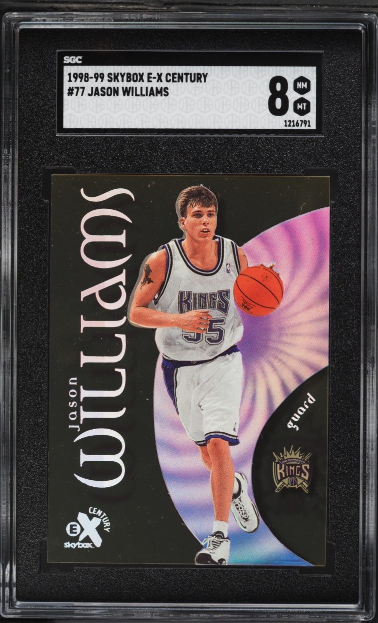 1998 Skybox E-X Century Jason Williams ROOKIE #77 SGC 8 NM-MT