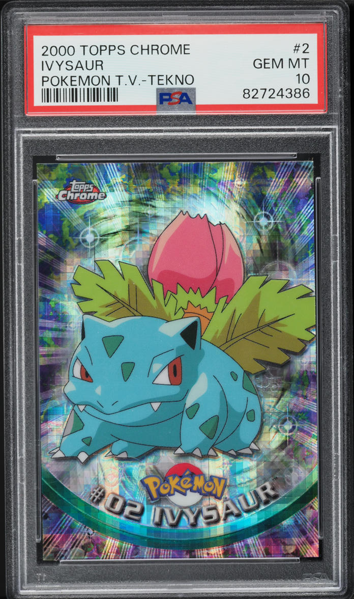2000 Topps Chrome Pokemon Series 1 Tekno Ivysaur #2 PSA 10 GEM MINT