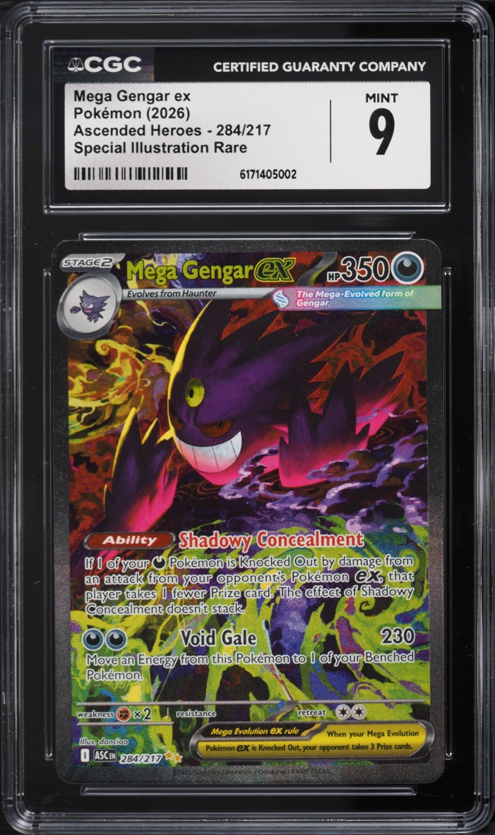 2026 Pokemon Mega Evolution Ascended Heroes SIR Mega Gengar Ex #284 CGC 9 MINT