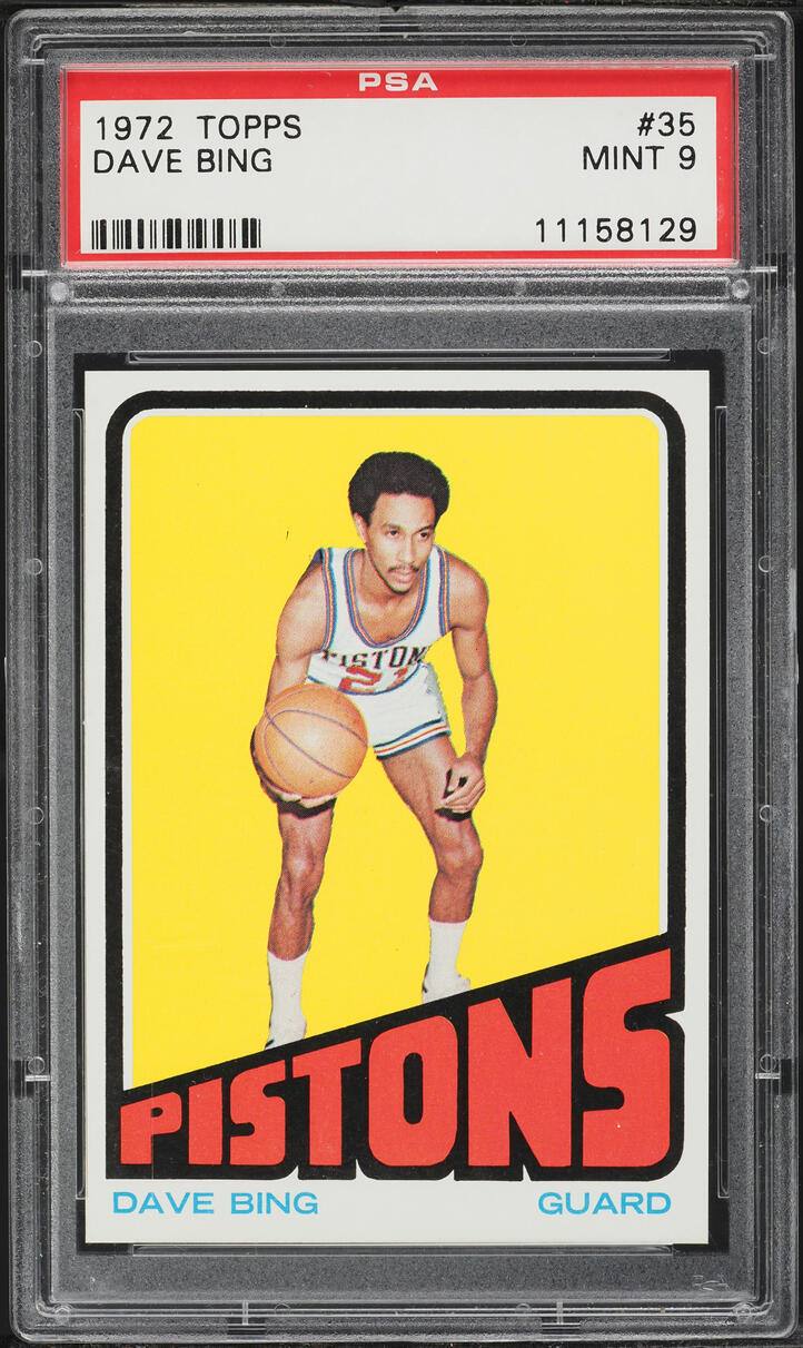 1972 Topps Basketball Dave Bing #35 PSA 9 MINT