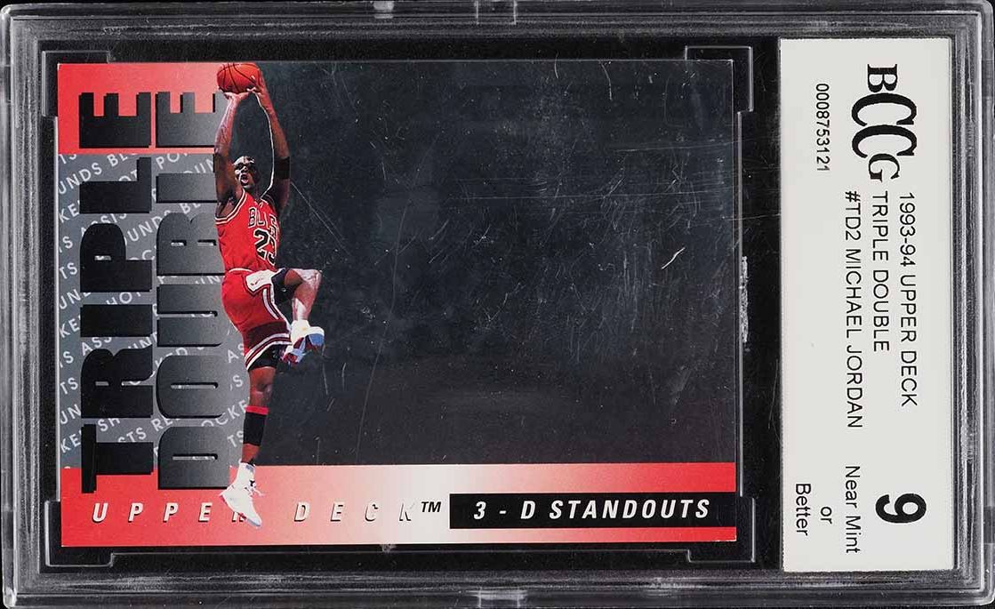 1993 Upper Deck Triple Double Michael Jordan #TD2 BCCG 9