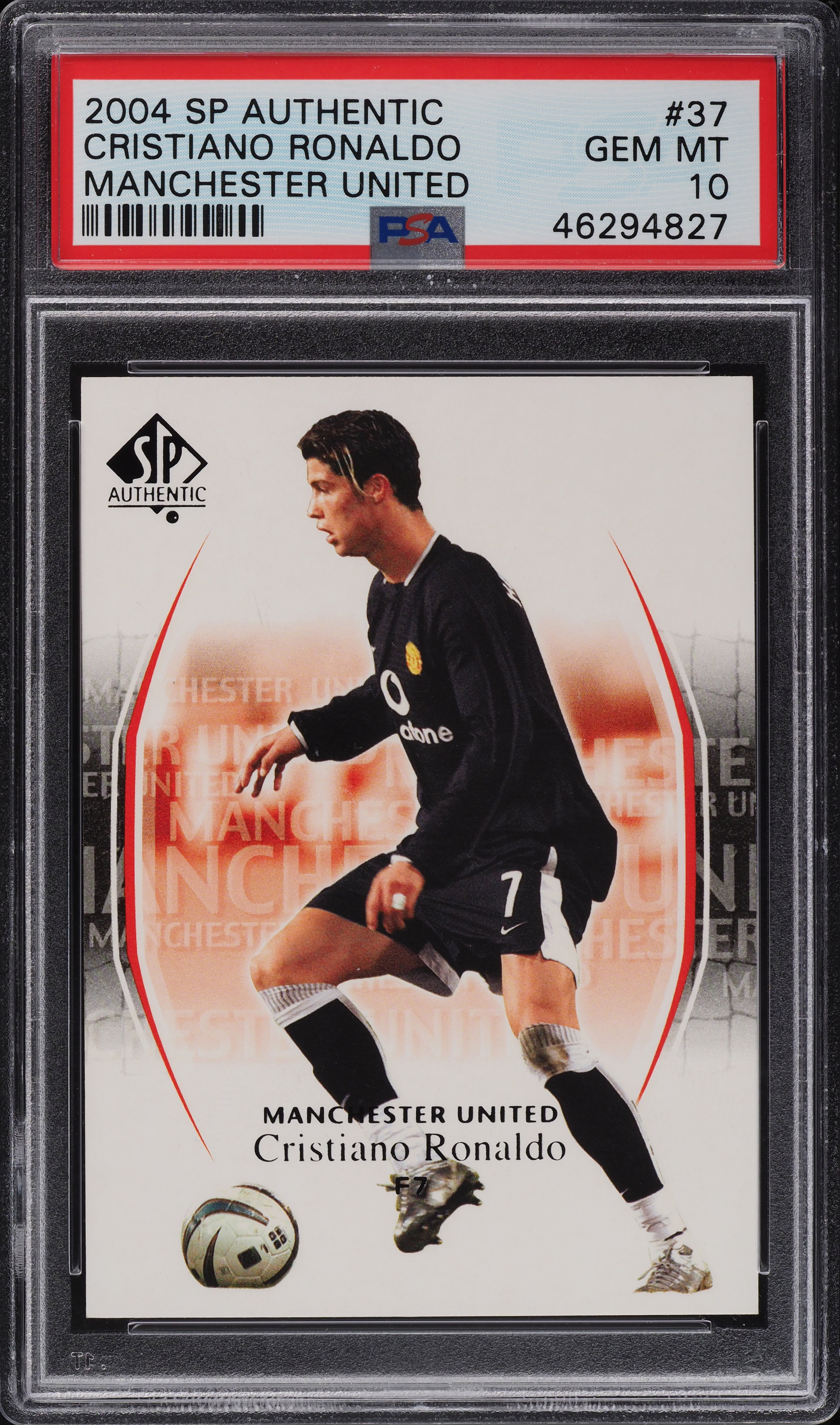 その他 PSA 2004 SP AUTHENTIC CRISTIANO RONALDO PSA 9 2004 SP Authentic Manchester United #7 Cristiano