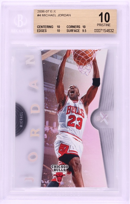 2006 Fleer E-X Michael Jordan #4 BGS 10 PRISTINE
