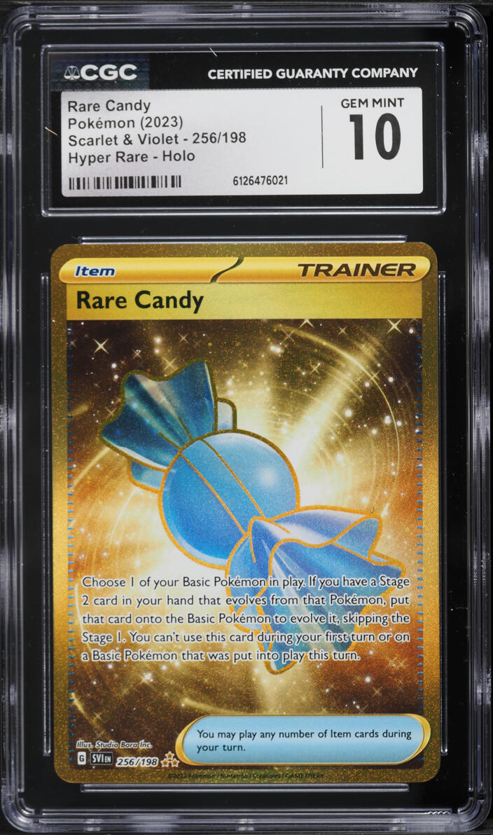 2023 Pokemon Scarlet & Violet Gold Rare Candy #256 CGC 10 GEM MINT