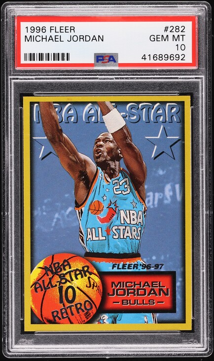 1996 UDA SPx Record Breaker Michael Jordan AUTO /250 #R1 BGS
