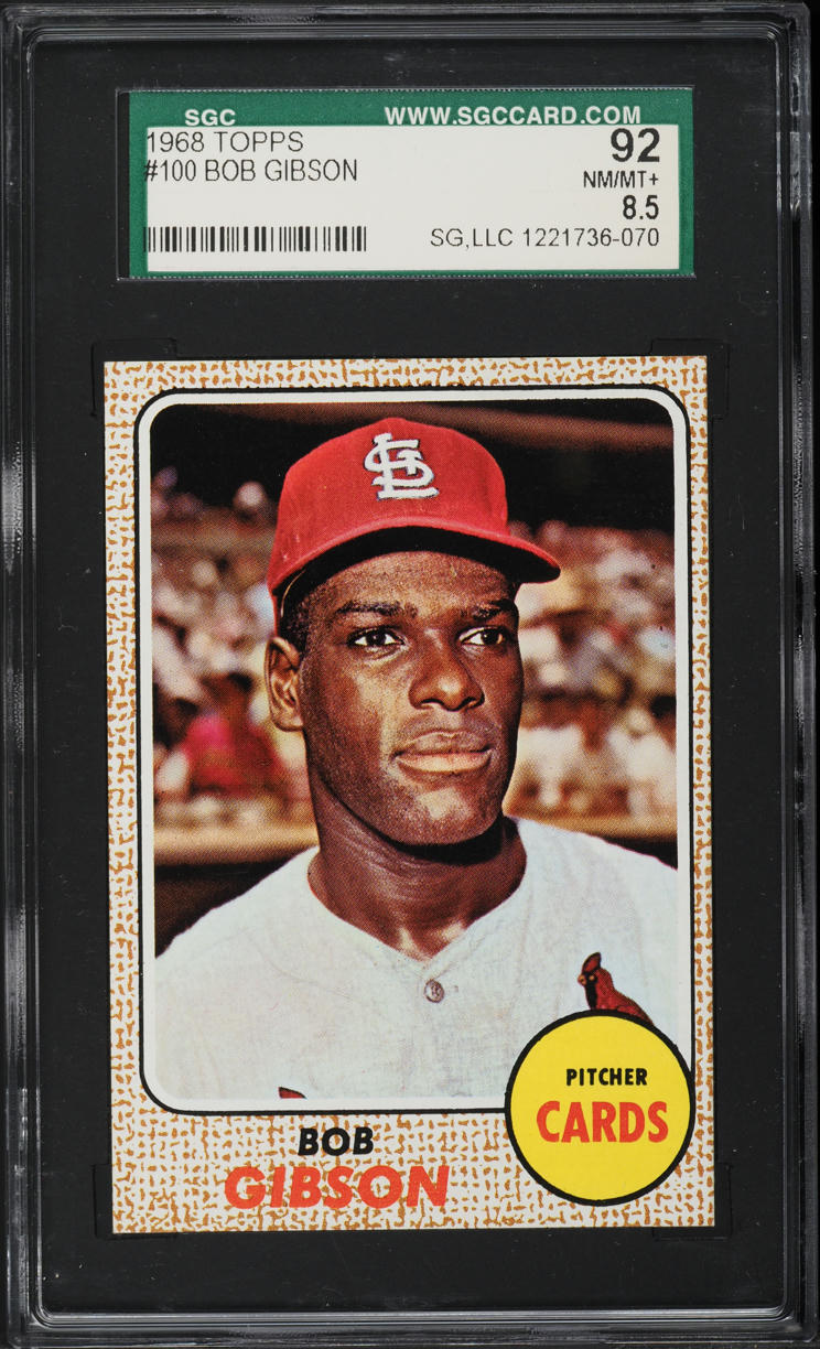 1968 Topps Bob Gibson #100 SGC 8.5 NM-MT+