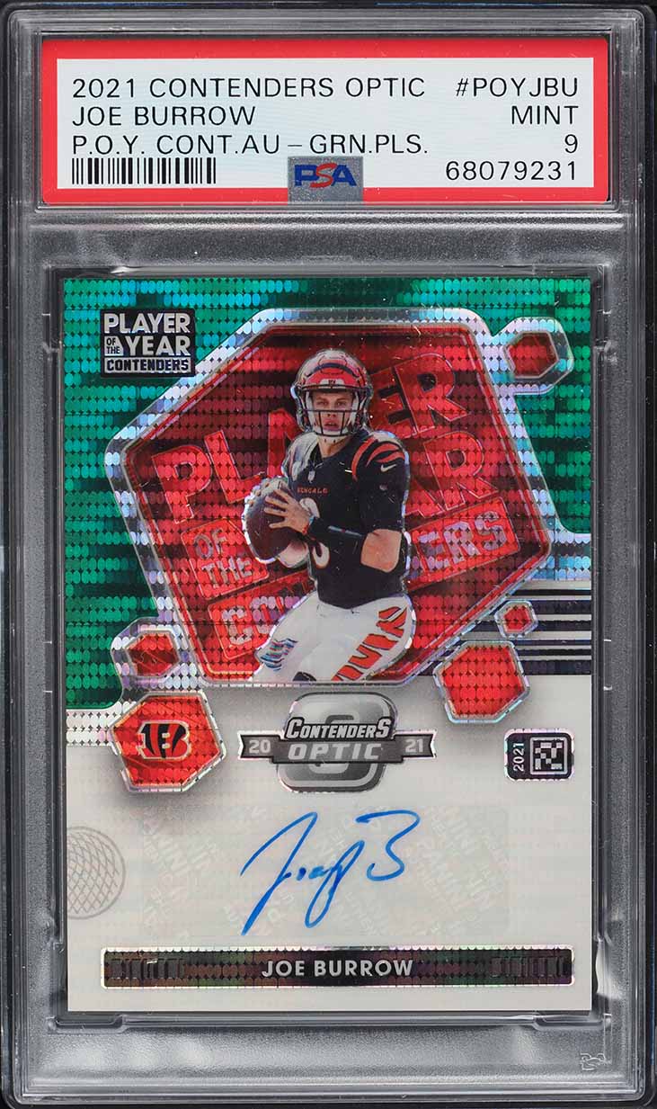 2020 Panini Contenders Optic Purple Pulsar Joe Burrow RC