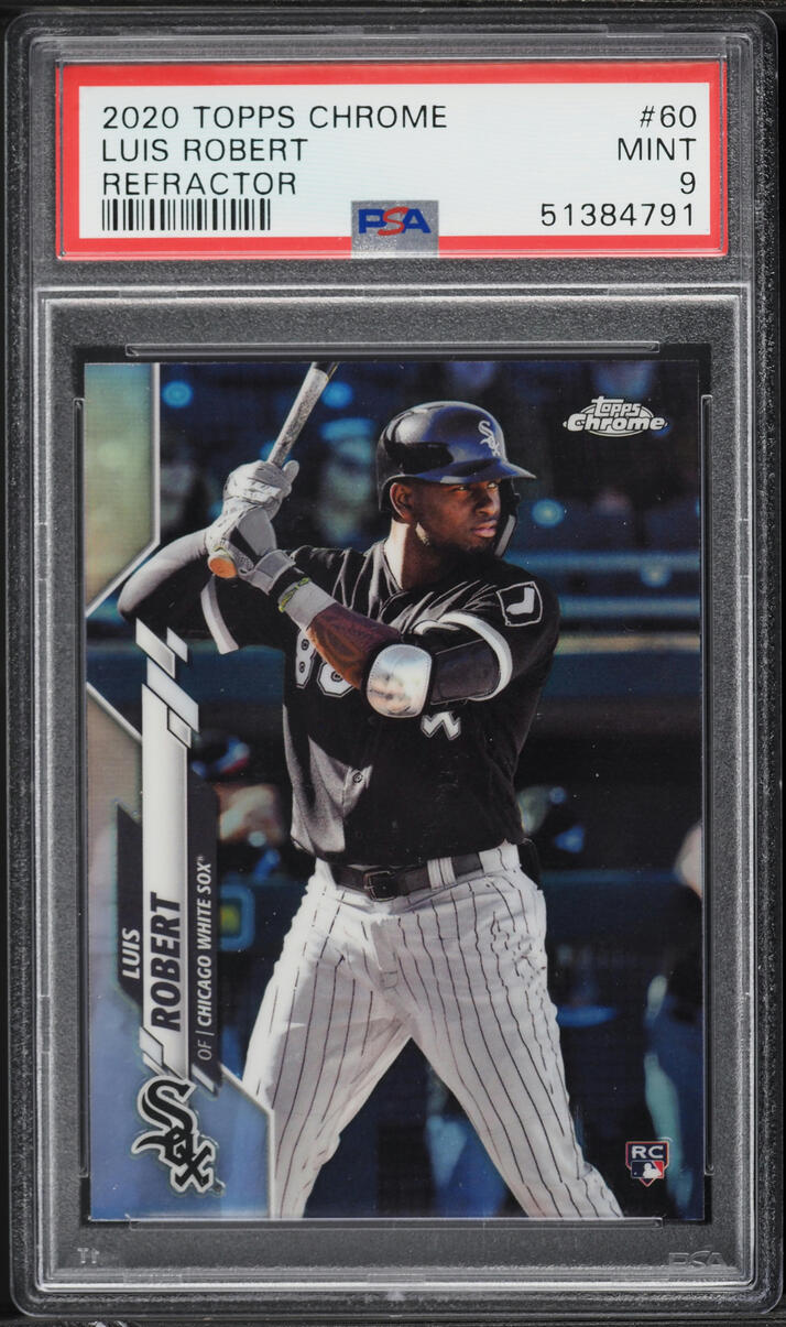 2020 Topps Chrome Refractor Luis Robert ROOKIE #60 PSA 9 MINT
