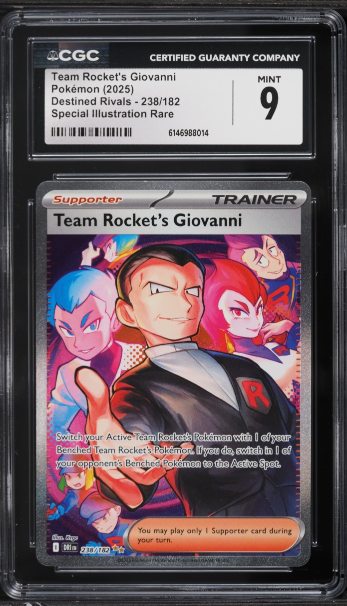 2025 Pokemon Scarlet & Violet Destined Rivals SIR Team Rocket's Giovanni #238 CGC 9 MINT
