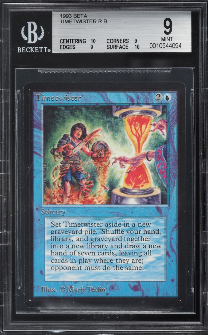 1993 Magic The Gathering MTG Beta Timetwister BGS 9 MINT
