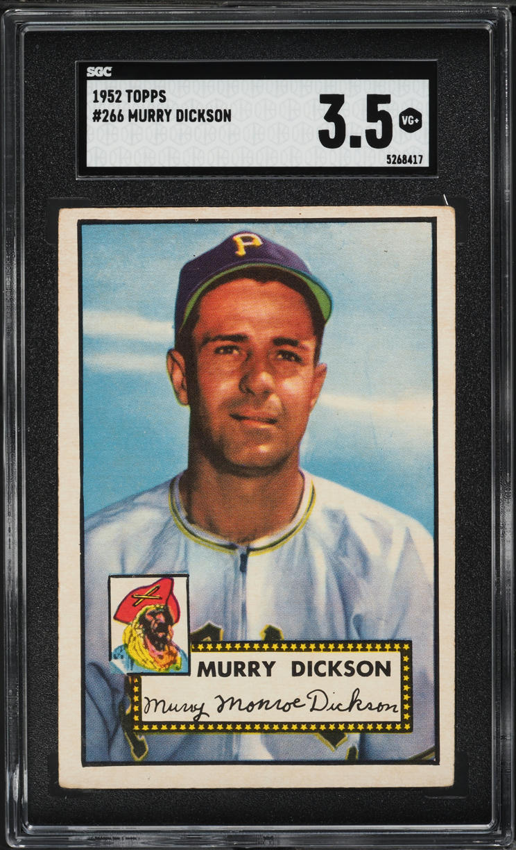 1952 Topps Murry Dickson #266 SGC 3.5 VG+