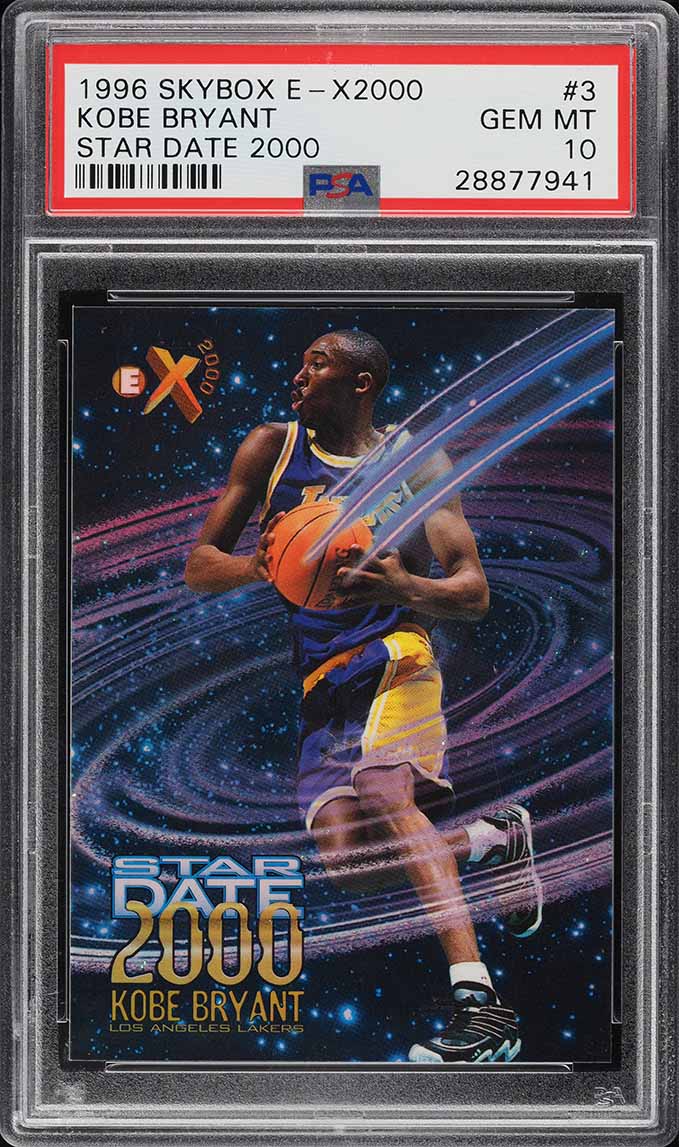 1996 Skybox E-X 2000 Star Date 2000 Kobe Bryant ROOKIE #3