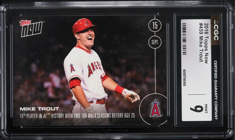2016 Topps Chrome Mike Trout #1 CSG 9.5 GEM MINT on Fanatics Collect
