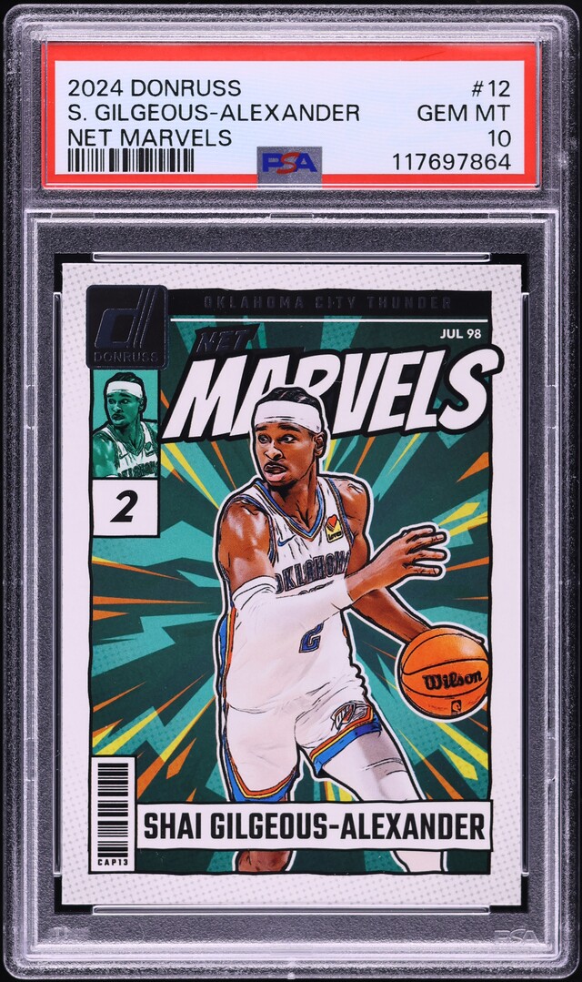 2024 Donruss Net Marvels Shai Gilgeous-Alexander #12 PSA 10 GEM MINT - Main Image