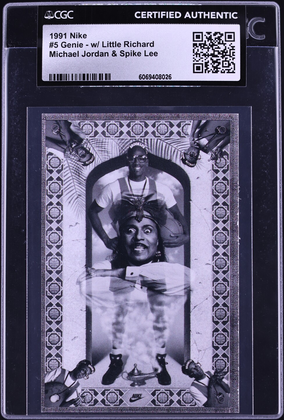 1991 Nike Michael Jordan & Spike Lee Genie  w/ Little Richard #5 CGC AUTH