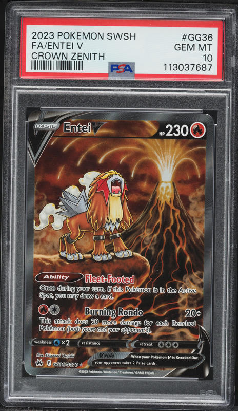 2023 Pokemon Sword & Shield Crown Zenith Alt Art Zacian V #GG48