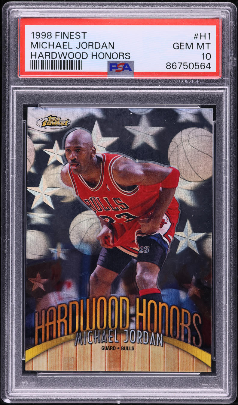 1998 Finest Hardwood Honors Michael Jordan #H1 PSA 10 GEM MINT