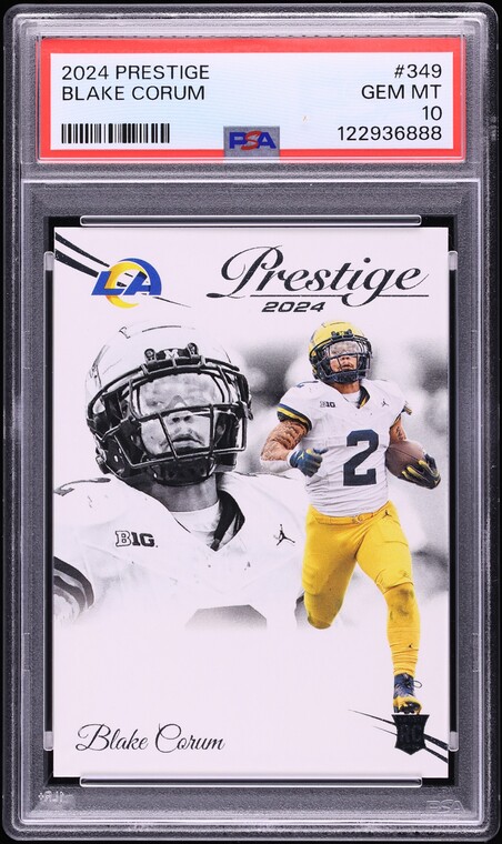 2024 Panini Prestige Blake Corum ROOKIE #349 PSA 10 GEM MINT