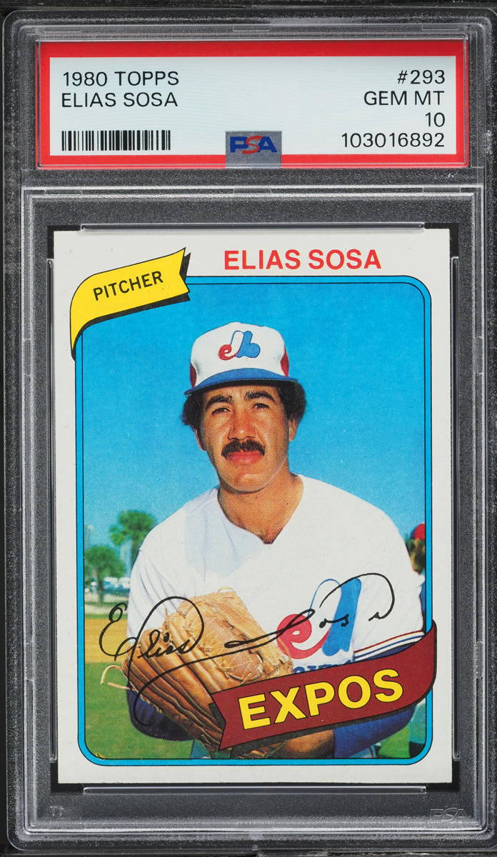 1980 Topps Elias Sosa #293 PSA 10 GEM MINT