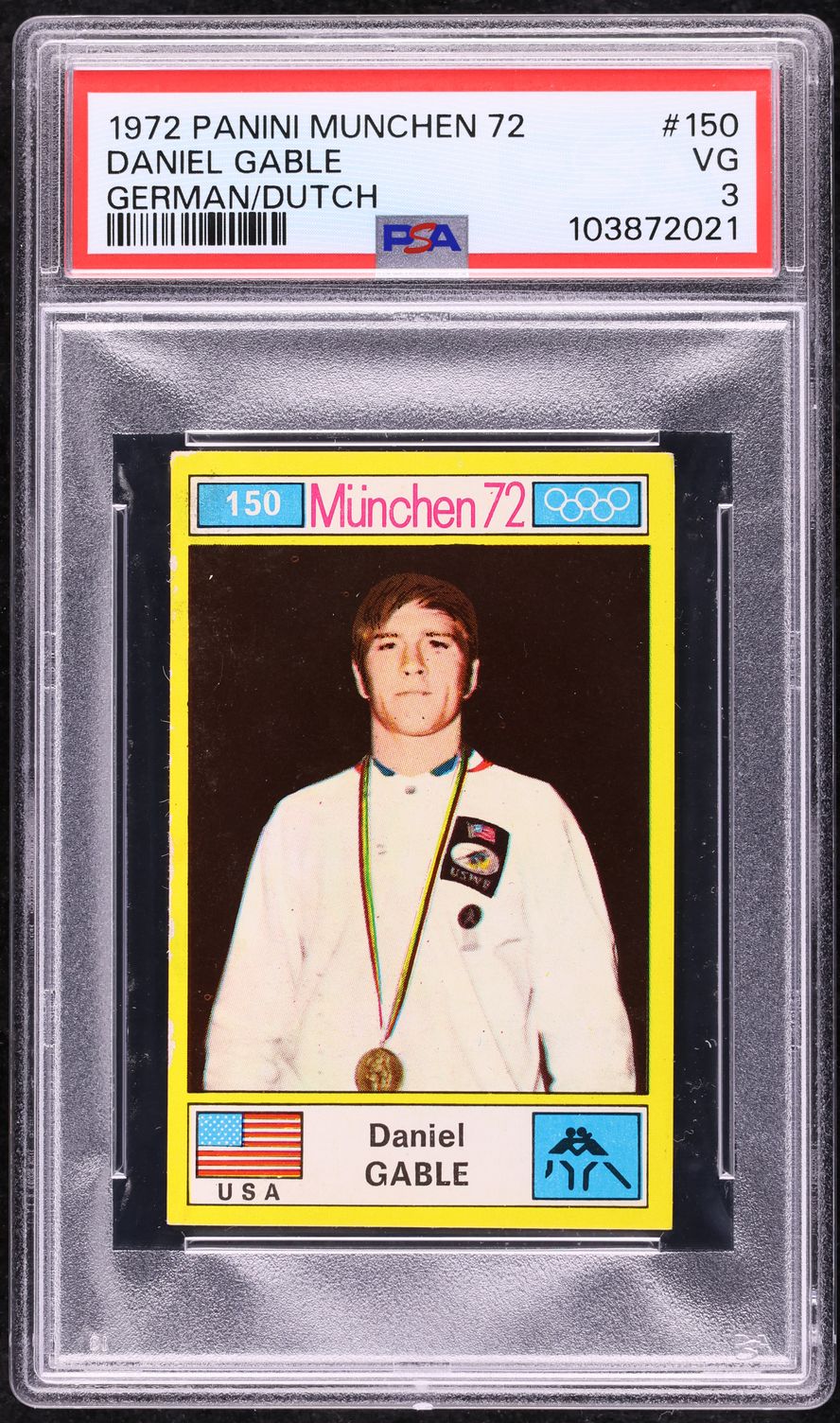 1972 Panini Munchen 72 German/Dutch Daniel Gable #150 PSA 3 VG on ...