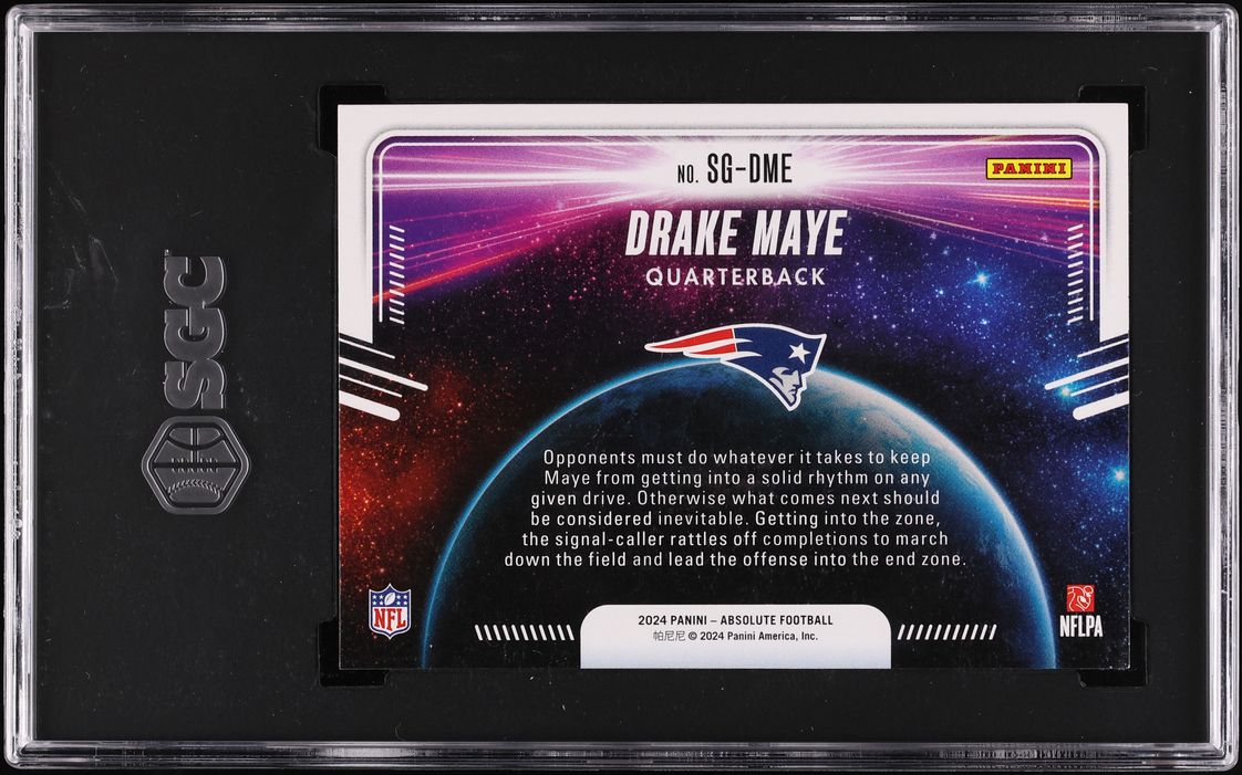 2024 Absolute Star Gazing Drake Maye ROOKIE #SG-DME SGC 10 GEM MINT