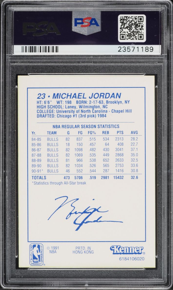 1991 Kenner Starting Lineup Jumping Michael Jordan PSA 10 GEM MINT