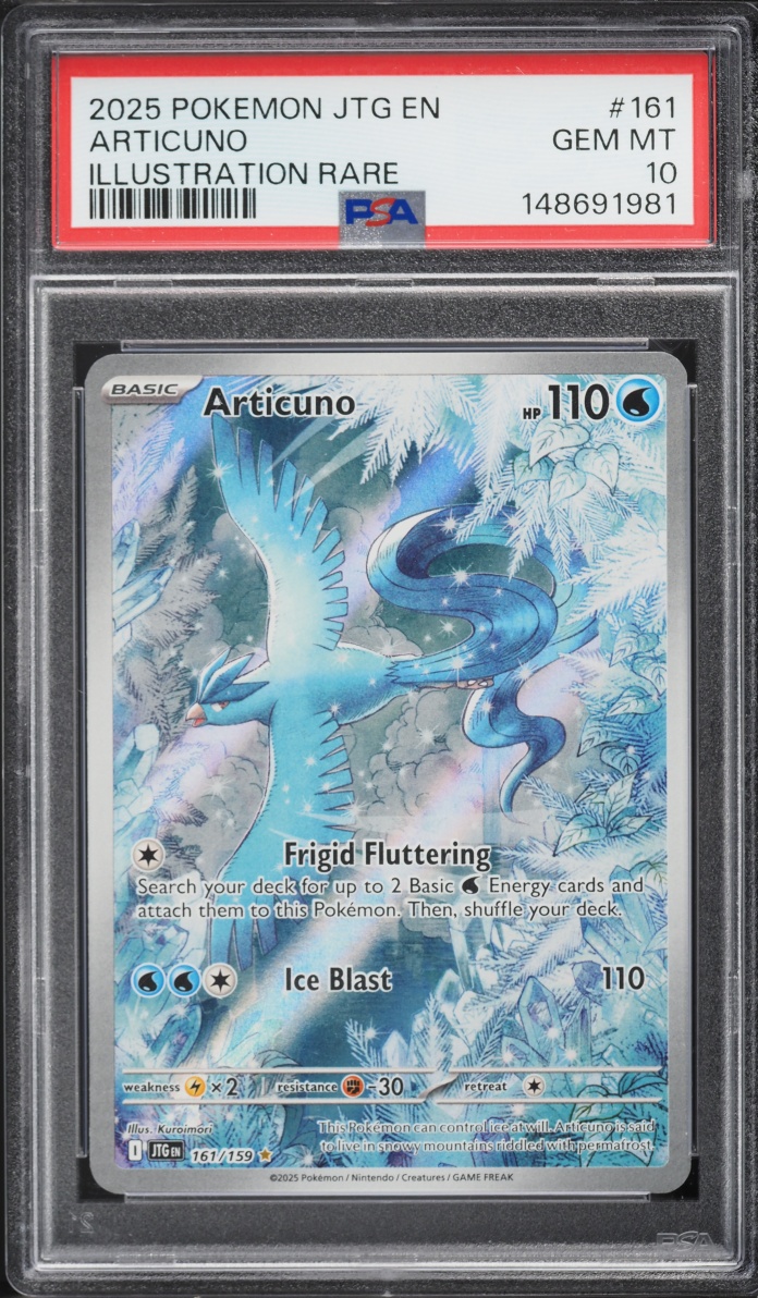 2025 Pokemon Scarlet & Violet Journey Together IR Articuno #161 PSA 10 GEM MINT