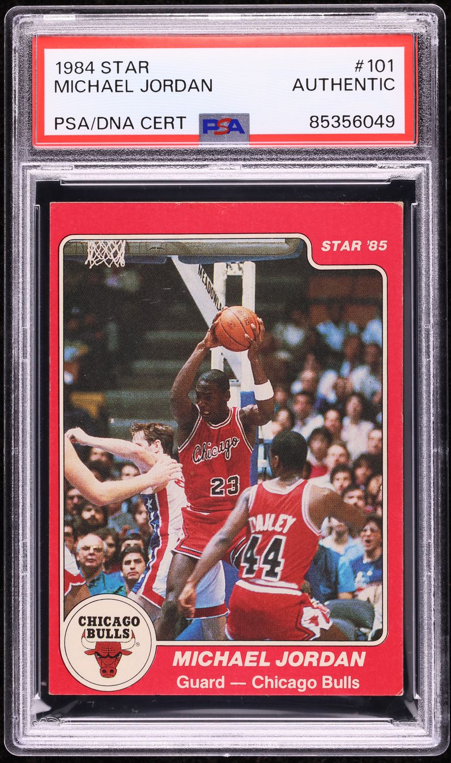 1984 Star Basketball Michael Jordan ROOKIE AUTO #101 PSA AUTH