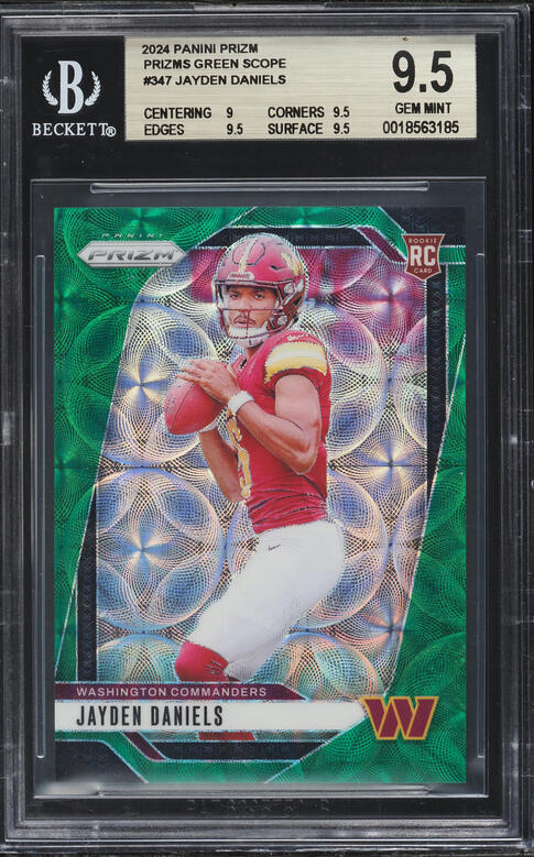 2024 Donruss Optic Downtown Duos Jayden Daniels Terry McLaurin